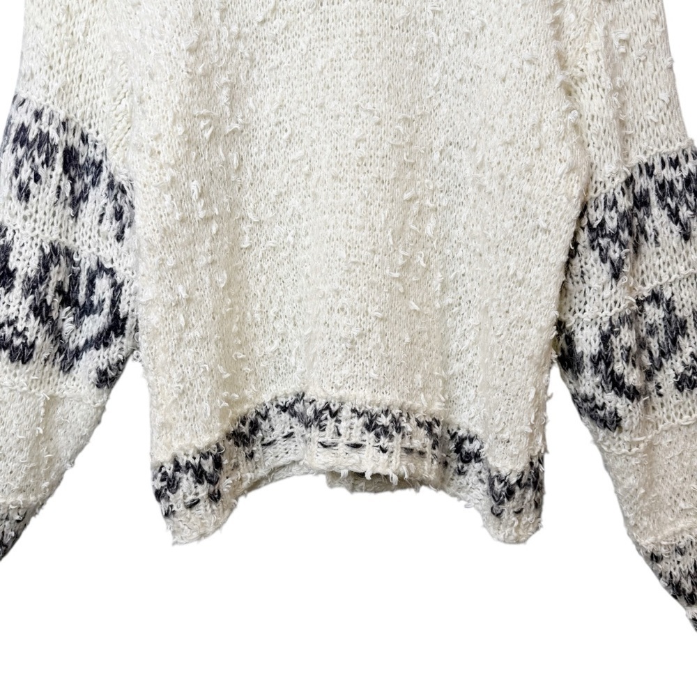 Anthropologie Pilcro Alpaca Blend Women’s Oversized Ivory Sweater Sz Small - Picture 6 of 16